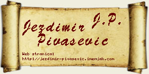 Jezdimir Pivašević vizit kartica